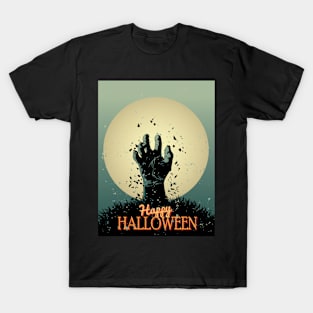 Happy Halloween Zombie Hand T-Shirt